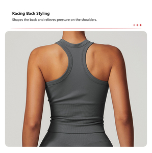 Logo kustom grosir nyaman mulus pakaian olahraga kebugaran Gym ukuran besar pakaian Yoga sejuk set wanita - Product Image 3