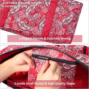 Bolsa de Transporte Ligera para Mahjong, Plegable, con Mangas Enrollables para Jugar en Movimiento - Product Image 6