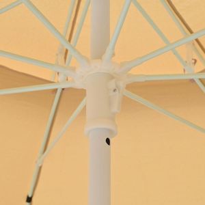Sombrilla de Playa de 2 Niveles con Varillas de Fibra de Vidrio, Resistente al Viento y con Protección UV, para Uso en Patios, Resorts y Hoteles - Product Image 3