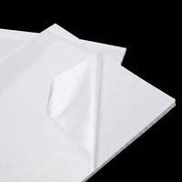 Feuille d'étiquettes autocollantes en vinyle acrylique transparent, imprimable A4, vierge, imperméable, séchage rapide