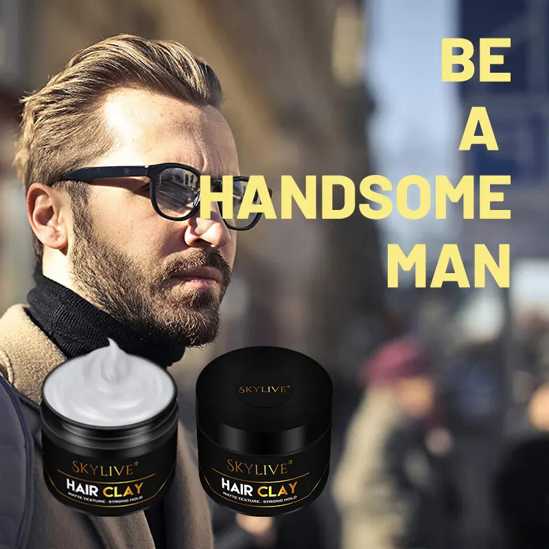 100G Haarstylingsproducten Voor Mannen Oem Sterk Haar Modder Voor Mannen Kiwi/Cologne Haar Matte Klei Wax Gel