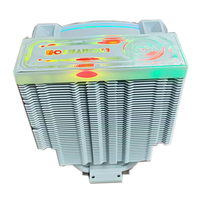 Hongyi Intel 120mm RGB Gaming PC Cooler 4 Caloducs 3PIN 4PIN PWM Ventilateur 160W TDP LED Caractéristiques Refroidissement CPU Radiateur Ordinateur