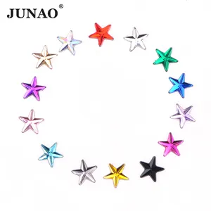 Jujijunao — pierre de cristal acrylique Non correctif, strass en forme d'étoile fantaisie, pour artisanat de bricolage, 8 10 12 14mm