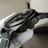 Montre homme automatique mécanique de grande taille en acier inoxydable 316L, personnalisable, faible MOQ, GMT, double fuseau horaire, luminescente C3, pour plongée, en vente