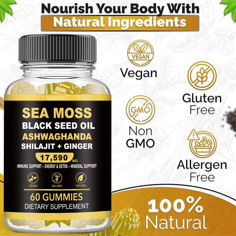 OEM ODM Sea Moss Gummy Black