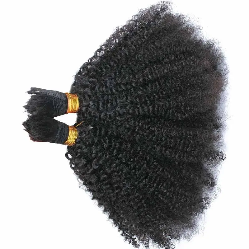 Afro kinky human hair for braiding european bulk hair