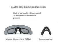 Lunettes de protection tactiques polarisées anti-UV pour le ski, la randonnée et le tir, résistantes au sable, pour activités de plein air