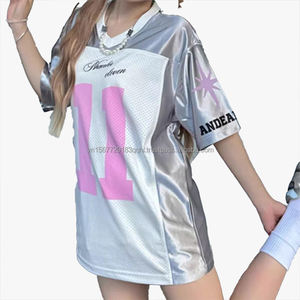 Maillot de sport décontracté Hip Hop à manches courtes unisexe, été, ample, fin, respirant, séchage rapide, anti-UV, tendance, personnalisable - Product Image 6