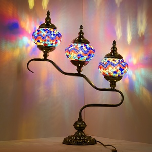 Lampe de table en verre mosaïque turque en forme d'arbre, artisanale, style ottoman, <span class=keywords><strong>Marrakech</strong></span> - Product Image 1
