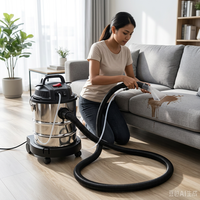 Nettoyeur de tapis électrique 20 kPa, grande capacité 20L/30L, nettoyeur de taches, aspirateur eau et poussière, fonction extracteur, nettoyage en profondeur des tissus d'ameublement et des tapis