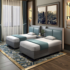 ריהוט מודרני לחדרי שינה במלונות, מיטות בהתאמה אישית לחדרי אירוח, ארון טלוויזיה מלוחות עץ, מתלה בגדים, ריהוט פאנלים לדירות - Product Image 2