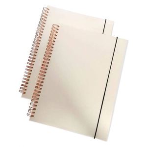 Transparent Paper Cover School Spiral <b>Notebook</b> with Loose-Leaf Binding Customizable Colors Simple Custom Printing - Product Image 1