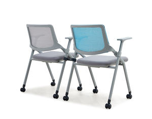 Silla de Entrenamiento Moderna y Resistente de Malla con Escritorio Integrado, Plegable y Apilable, Mesa de Conferencia para Oficina en Casa - Product Image 2