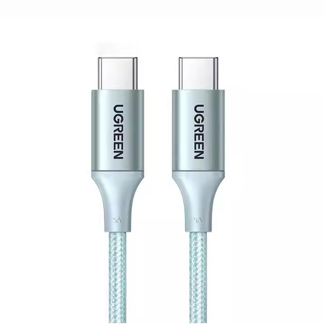 UGREEN USB C PD 100W Cable 5A Type C Fast Charging Cable Aluminium Shell Braid Charging Cord for iPhone 15/16