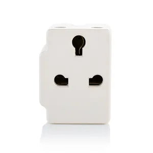 Chinese supplier wholesale british ABS multi white 15A travel adaptor