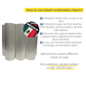 100% <span class=keywords><strong>Polyester</strong></span> Tatami vải cho các trường học đồng phục chế biến <span class=keywords><strong>Retro</strong></span> Logo Jersey denim áo khoác phù hiệu thăng hoa Tatami vật liệu - Product Image 4