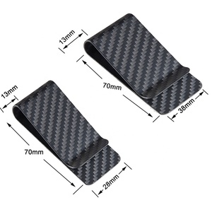 Porte-monnaie en fibre de carbone 3K véritable, fin, durable et résistant - Product Image 4