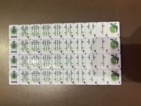 Juego de Mahjong Americano Funky Trade Emerald Wave, Fichas de Mahjong Acrílicas Premium de Jade Verde Brillante, 160 Piezas, Juego Completo