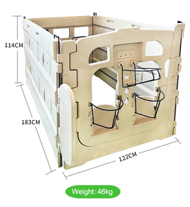Enclos en plastique pour veaux d'intérieur, clôture <span class=keywords><strong>sans</strong></span> <span class=keywords><strong>toit</strong></span> pour l'élevage des veaux, équipement d'habitation pour animaux, cage pour veaux d'intérieur - Product Image 5