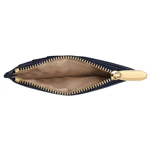 OEM ODM Saffiano-portefeuilles et porte-monnaie en cuir véritable pour femmes, porte-cartes de crédit avec fermeture éclair - Product Image 3