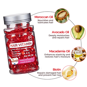 Qquaker Factory Price Bulk Haar kapseln Organisches Wachstums öl Großhandel Reparatur Haar Vitamin Serum Kapseln - Product Image 6