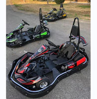 Kart Électrique Haute Vitesse 60 km/h, Alimenté par Batterie avec Lumière LED et Essieu à Pédales pour Extérieur, à Prix Attractif