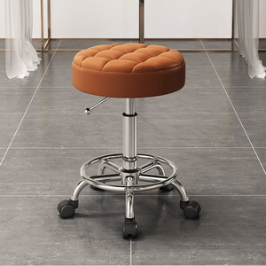 เก้าอี้เสริมสวย รุ่นพิเศษ พร้อมล้อเลื่อนหมุนและยกได้ สำหรับร้านเสริมสวย เก้าอี้ช่างทำผมมืออาชีพสำหรับร้านทำผม เก้าอี้ใช้ในบ้าน - Product Image 2