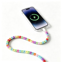 Nuevo Cable de Datos con Cuentas Decorativas, Cable de Carga Rápida para iPhone 17, Cable de Datos Tipo C