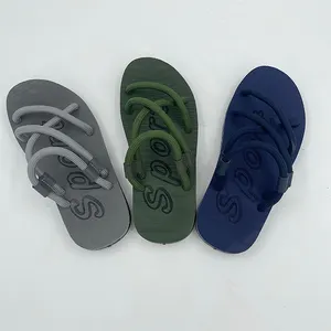 Solo per il commercio all'ingrosso sandali di colore personalizzato corda per i bambini e gli uomini infradito scarpe fabbrica Super leggero pantofole per gli uomini