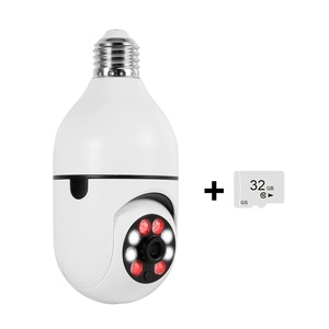 Kerui 2.4G Wifi Không Dây Ánh Sáng Bóng Đèn Máy Ảnh 2MP Giám Sát IP Máy Ảnh Trong Nhà PTZ Máy Ảnh 360 ° <span class=keywords><strong>Home</strong></span> An Ninh Với 32G Thẻ SD - Product Image 1