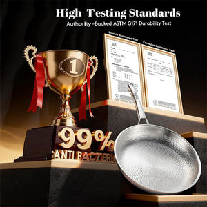 Sartén Profesional de Titanio Puro de 12 Pulgadas con Tapa, Antiadherente y No Tóxica para Cocinar - Product Image 5