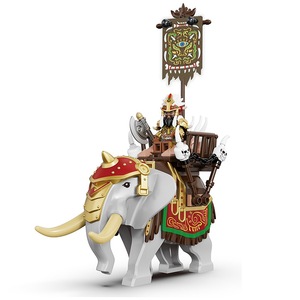 Blocs de construction Decool, série Trois Royaumes <span class=keywords><strong>Xiaoxiao</strong></span>, modèle d'éléphant de guerre Nanman, petites pièces assemblées, jouets de construction - Product Image 1