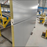 Panel Sandwich Berinsulasi Warna Kustom Polyurethane PU/PIR/Glass Wool/Rock Wool/EPS untuk Dinding