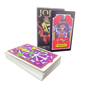 Cartas de Tarot personalizadas en español e inglés, baraja de Tarot clásica holográfica, cartas de oráculo con guía