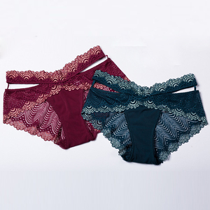 Low-Rise kurze höschen spitze unterwäsche briefs sexy frauen panty transparent atmungs - Product Image 2