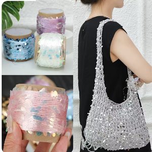 Filato Acrilico Misto YI NUAN Effetto Goccia d'Acqua Lucido 50g/rotolo, Filato per Uncinetto ad Alta Tenacità per Lavori a Mano - Product Image 2