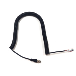 Cables Eléctricos Espirales de Aviación 4x24AWG con Extremos Desnudos, Cables Enrollados de Alimentación, Cables Flexibles Rizados - Product Image 3