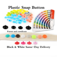 Grosir kancing baju anak-anak plastik 10mm kancing jepret Pakaian bulat
