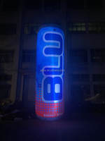 Modèle de canette gonflable géante personnalisée avec lumière LED bouteille de boissons gonflables ballon à vendre Promotion