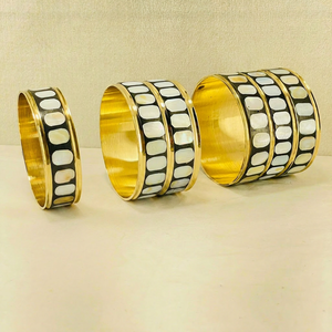 Artisanat naturel, bracelets en laiton faits à la main de haute qualité, ensemble de bijoux pour femmes, bracelet assorti, écologique, durable, moderne - Product Image 1