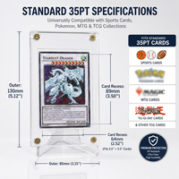 Support de cartes à collectionner sportives en acrylique transparent 35PT avec protection UV et support de présentation, vente en gros