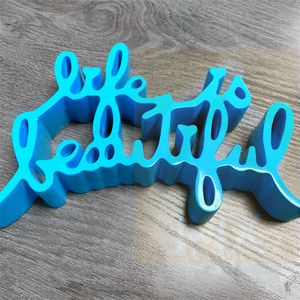 Personalizado Frontlit modelo LIFE IS BEAUTIFUL resina epoxi molde letras colorido alfabeto pintado a mano ligero - Product Image 6