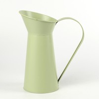 Pot Bunga Logam Vas Penanam Berbentuk Pitcher/Jug Wadah Taman Kemasan/kemasan hadiah Anti-selip Besi Vintage KLASIK