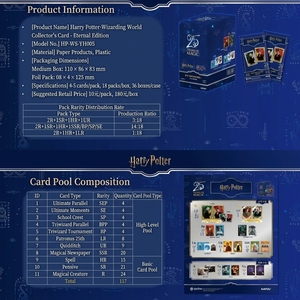 Cartes de collection de sorciers Kayou <span class=keywords><strong>Harry</strong></span> <span class=keywords><strong>Potter</strong></span> 100 % authentiques, édition éternelle, série 5, jeu de cartes à collectionner pour jouets, cadeaux, cartes de jeu - Product Image 6