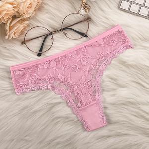 Женские кружевные трусы с нейлоновой отделкой - Product Image 5