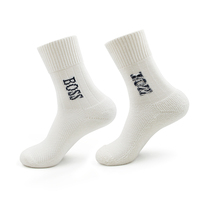 Zhongde luxe laine mérinos chaussettes thermique cachemire Compression hiver chaud équipage pour hommes et femmes Logo personnalisé manchette tricotée