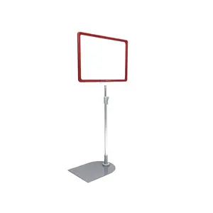 A4 POP poster price label holder advertising sign display stand plastic poster frame stand for Supermarket Display