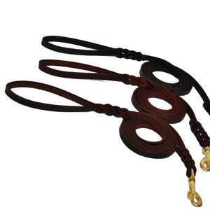 สายหนังหรูหราสำหรับสายจูงสุนัขทนทานสำหรับสุนัขขนาดใหญ่และแข็งแรง - Product Image 4
