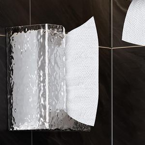 Boîte à mouchoirs transparente murale pour salle de bain, porte-mouchoirs en plastique - Product Image 3