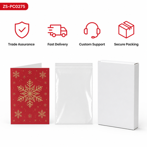 Carte de vœux de Noël 3D personnalisée en papier, carte de message de fêtes, carte de Noël, cadeau de Noël - Product Image 6